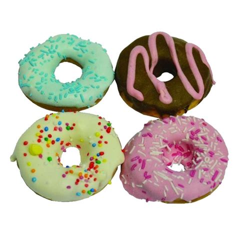 Huds And Toke Little Doggy Donuts Low Fat Dog Treat 4 Pack Big W