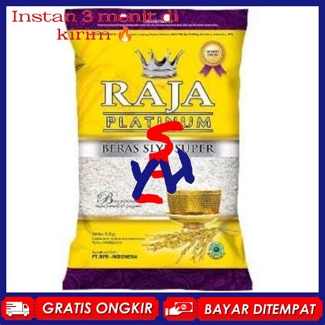 Jual Beras Raja Platinum Kg Beras Premium Beras Kg Shopee Indonesia