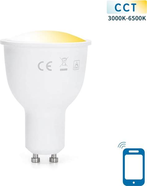 Gu10 Spot Wifi Cct 3000k 6500k Par16 Warmwit Daglichtwit Led 7w