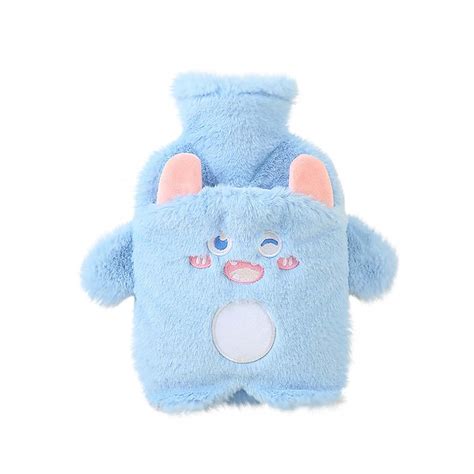 VBXOAE Portable Explosion Proof Hot Water Bag With Protective Cover Relieves Menstrual Cramps