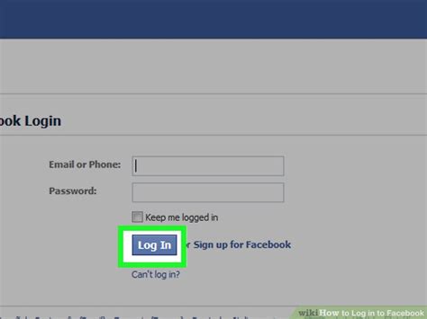 How to Log in to Facebook: 9 Steps (with Pictures) - wikiHow