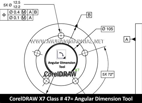 Using Angular Dimension Tool In Coreldraw X Free Learning Tutorials