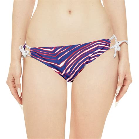 Buffalo Bills Zebra Loop Tie Side Bikini Bottom Etsy