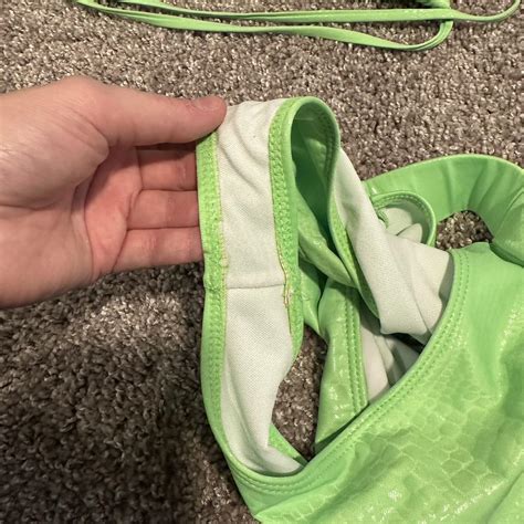Lime Green Bikini Set Size Small Only Wore Once Depop