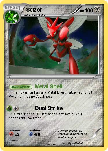 Pokémon Scizor 258 258 - Metal Shell - My Pokemon Card