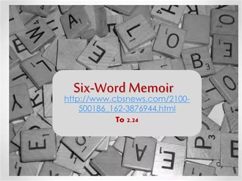 Ppt Six Word Memoir Powerpoint Presentation Free Download Id 2478483