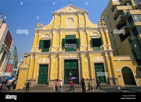 China, Macau, St Dominics Square, St.Dominic's Church Stock Photo - Alamy