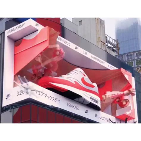 P8 Waterproof Electronic Digital Big Billboard Outdoor Naked Curved 3D Advertising LED Screen