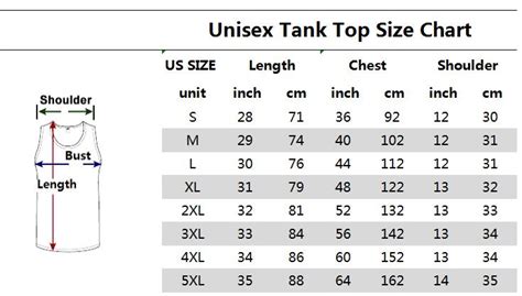 Sizing Chart Tmarc Tee