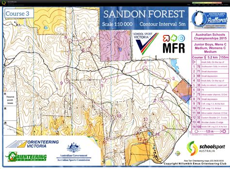 My Digital Orienteering Map Archive Schools Individual 29092015
