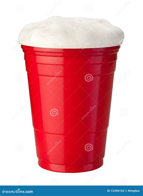 Beer In Plastic Cup Isolated Stock Photo - Image: 13396152