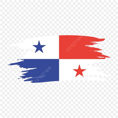 Diseños Estilizados Tales Como Pincel Pintado Panamá Bandera PNG