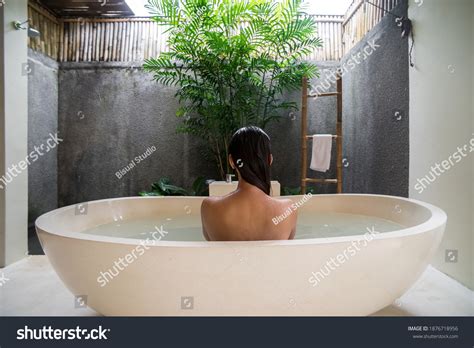Back View Nude Woman Long Hair Stock Photo Shutterstock