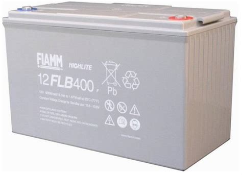 Batteria Fiamm HighLite 12FLB400P 12V 105Ah AGM Al Piombo 10 12 Anni