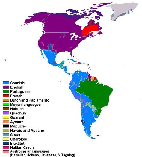 Languages Spoken in the Americas