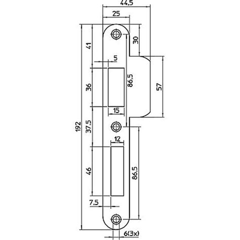 Sluitplaat Rond Rvs P 4139 17l Probin Edese IJzerwaren