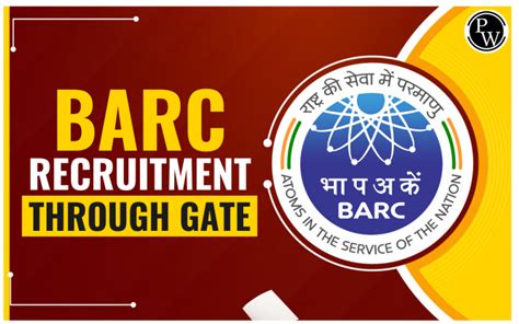 Barc Recruitment Through Gate For Oces And Dgfs Programs