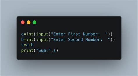 Write A Python Program To Accepts Two Integers And Print Their Sum