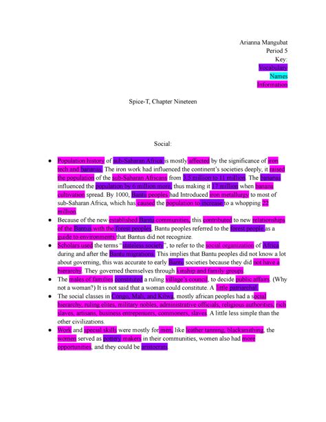 Spice 19 - This is lecture notes for chapter 19 of the world history