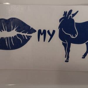 Kiss My ASS Funny Car Decal Car Decals Funny Bumper Stickers Decals Craft Decals Decals Lips