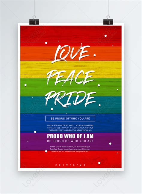 Pride Month Rainbow Background Promotion Poster Template Imagepicture