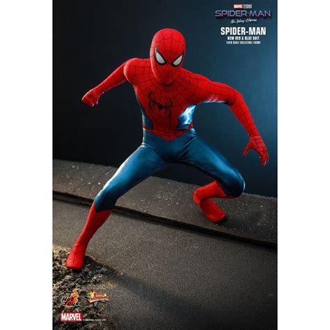 Hot Toys New Red Blue Suit Spider Man Marvel S Spider Man No Way Home Figurine Movie
