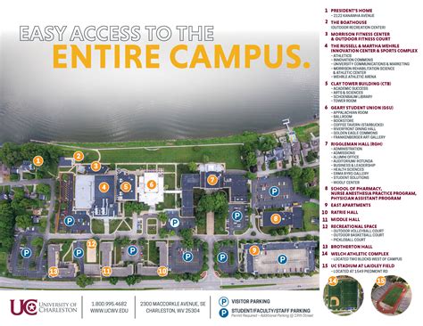 Campus Map - University of Charleston