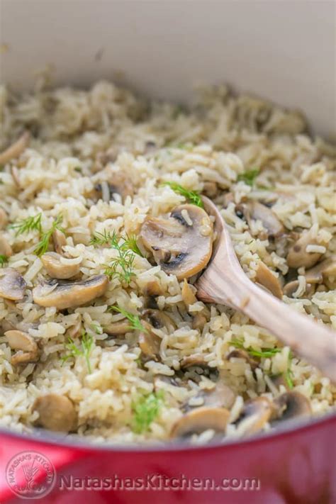 Mushroom Rice Pilaf A One Pot Meal