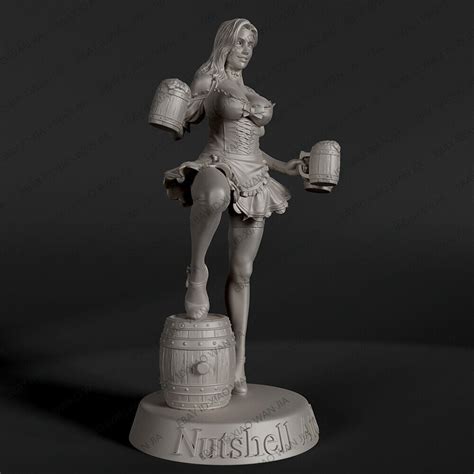 Resin Figure Barmaid Girl Sexy Naked Nsfw Model Kit Unpainted Unassembled Ebay