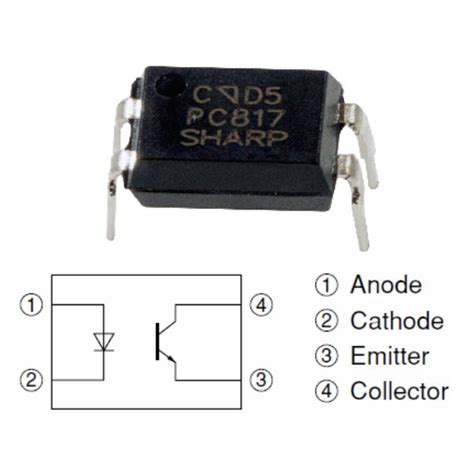 Купить PC817 Оптопара транзисторная DIP-4 PC817C 817
