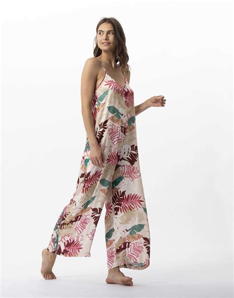 Combi pantalon imprimé fleurs en viscose CAMÉLIA multico Lingerie le Chat