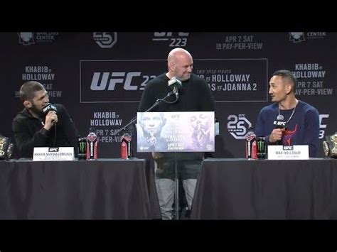 Ufc Pre Fight Press Conference Youtube