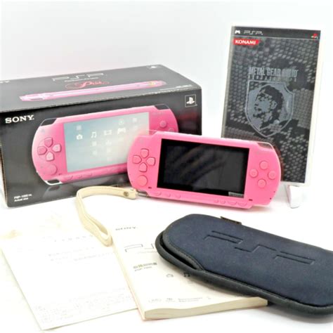 Psp Pink Console Sony Tested Metal Gear Solid Portable Ops Box