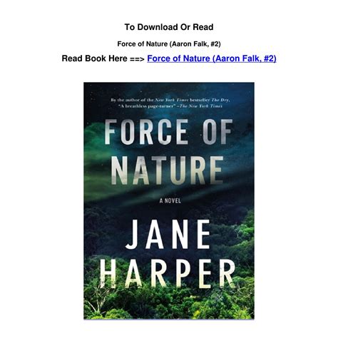 ePub download Force of Nature Aaron Falk 2 by Jane Harper.pdf | DocDroid