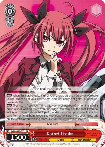 Kotori Itsuka Date A Live Weiss Schwarz