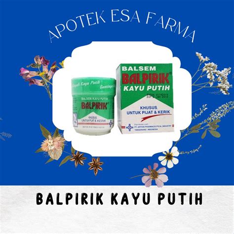 Jual Balsem Balpirik Kayu Putih Shopee Indonesia