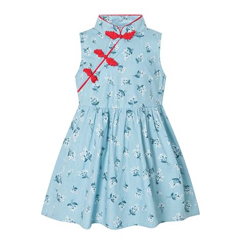 Gvdentm 2t Girl Dress Easter Chinese Cheongsam Dress Qipao Classical