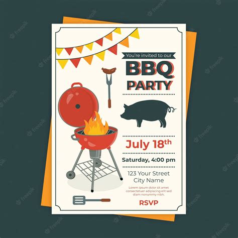 Free Printable Free Bbq Invitation Template Word Free Printable Hq