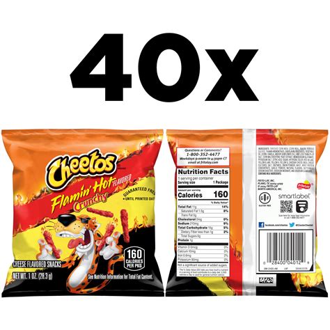 Snapklik Cheetos Cheese Flavored Snacks Flamin Hot Crunchy Ounce