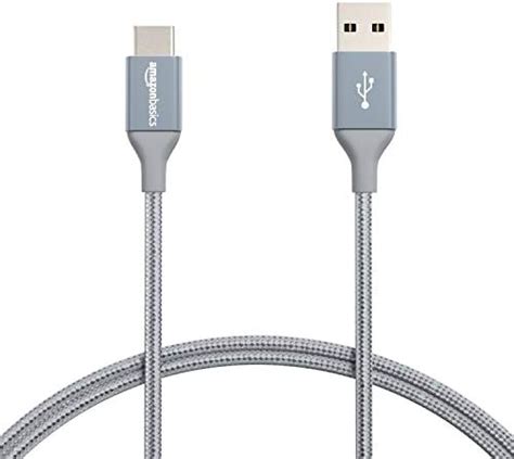 Amazonbasics Câble De Chargement Double En Nylon Tressé Usb Type C Vers