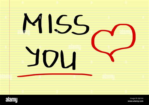 Miss You Concept Stock Photo - Alamy
