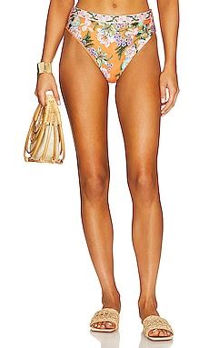 Agua Bendita Hope Reversible Bikini Bottom In Dijon Revolve
