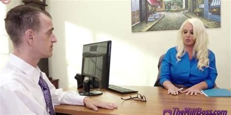 Big Titted Office Blonde Blows Her Employee Tnaflix