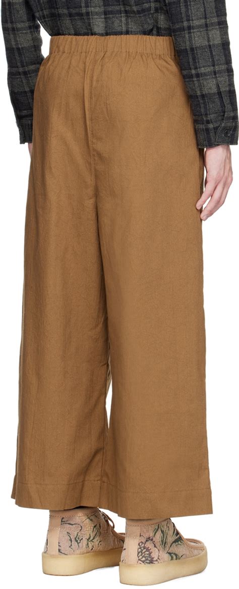 Naked Famous Denim Ssense Exclusive Brown Trousers Naked And Famous Denim