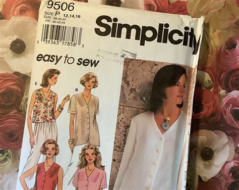 Rare Vintage Uncut Simplicity Easy To Sew Sewing Pattern No