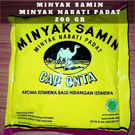 Jual Minyak Samin Cap Onta uk 200 gr,(Minyak Nabati Padat) | Shopee