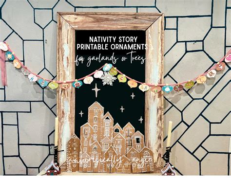 Printable Nativity Ornaments for a Meaningful, Low Stress Christmas Craft