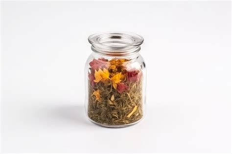 Premium Photo Dry Jar Herbal Tea Generate Ai