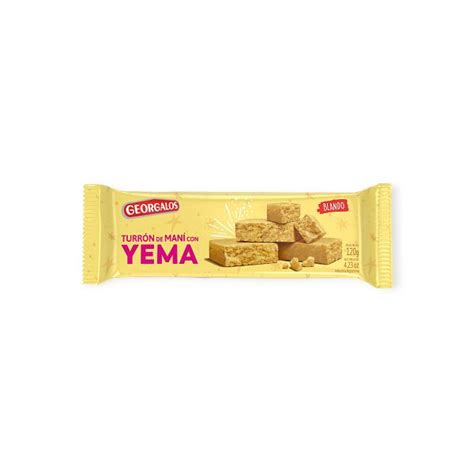 TURRON DE MANI CON YEMA GEORGALOS X 120 GR Super MaMi