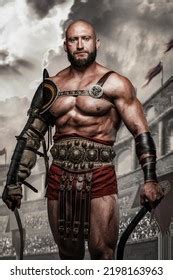 Portrait Arena Fighter Ancient Rome Naked Stock Photo 2198163963 Shutterstock